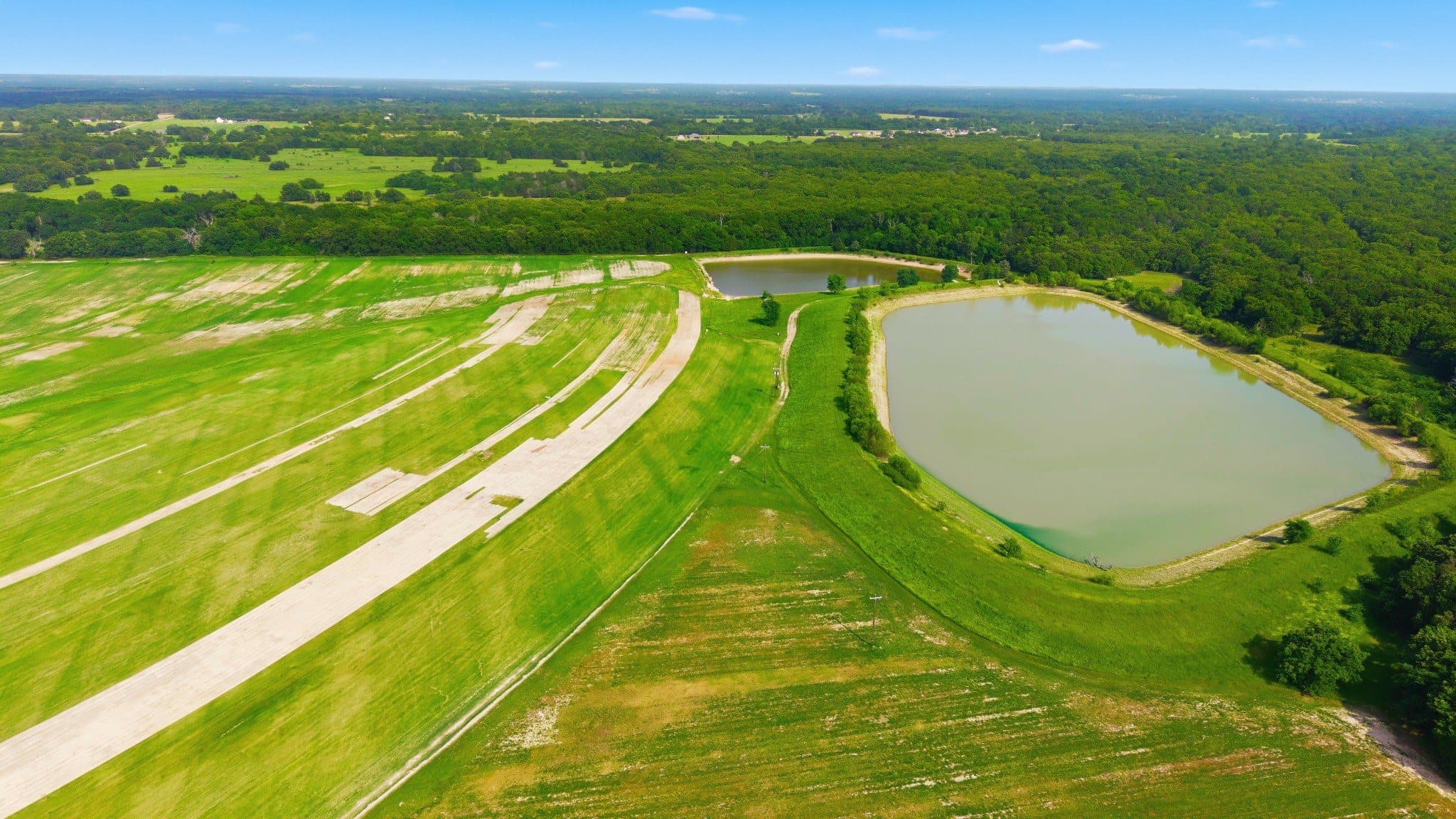 Aerial of the residence headquarters area at the primary site